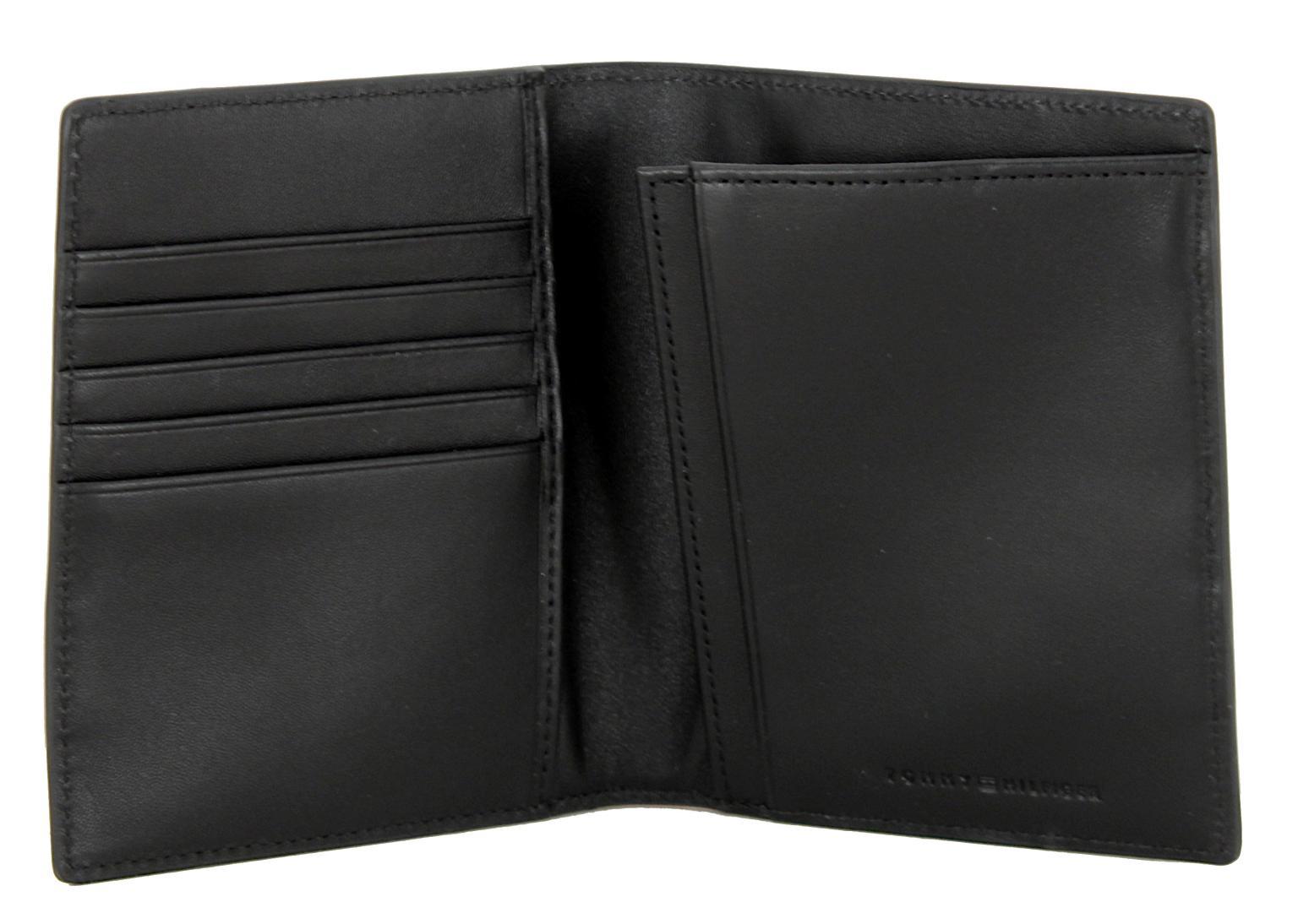 Lederetui Herren Tommy Hilfiger Metro Passport Wallet Chipkarten