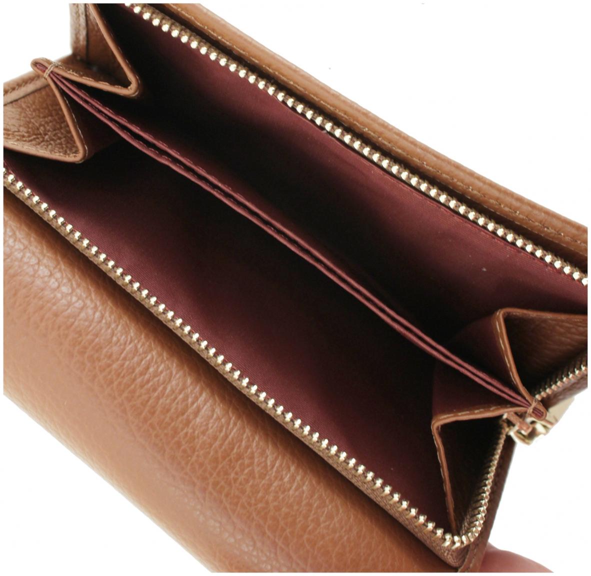 Lederportemonnaie schwarz Coccinelle Metallic Soft