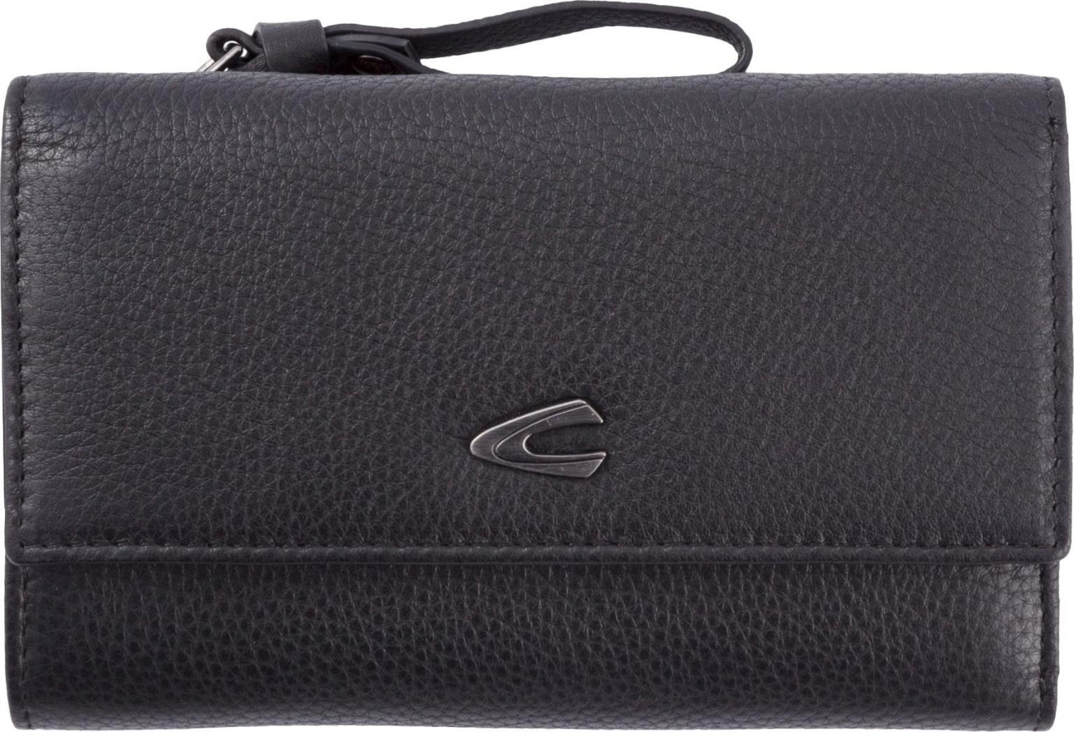 Lederportmonee Damen Camel Active Pura Medium Flap Black