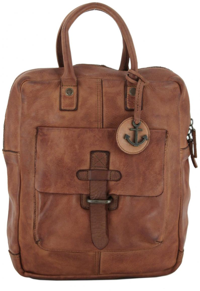 Lederrucksack schwarz Quinn Urban Poets Vintagelook Harbour 2nd