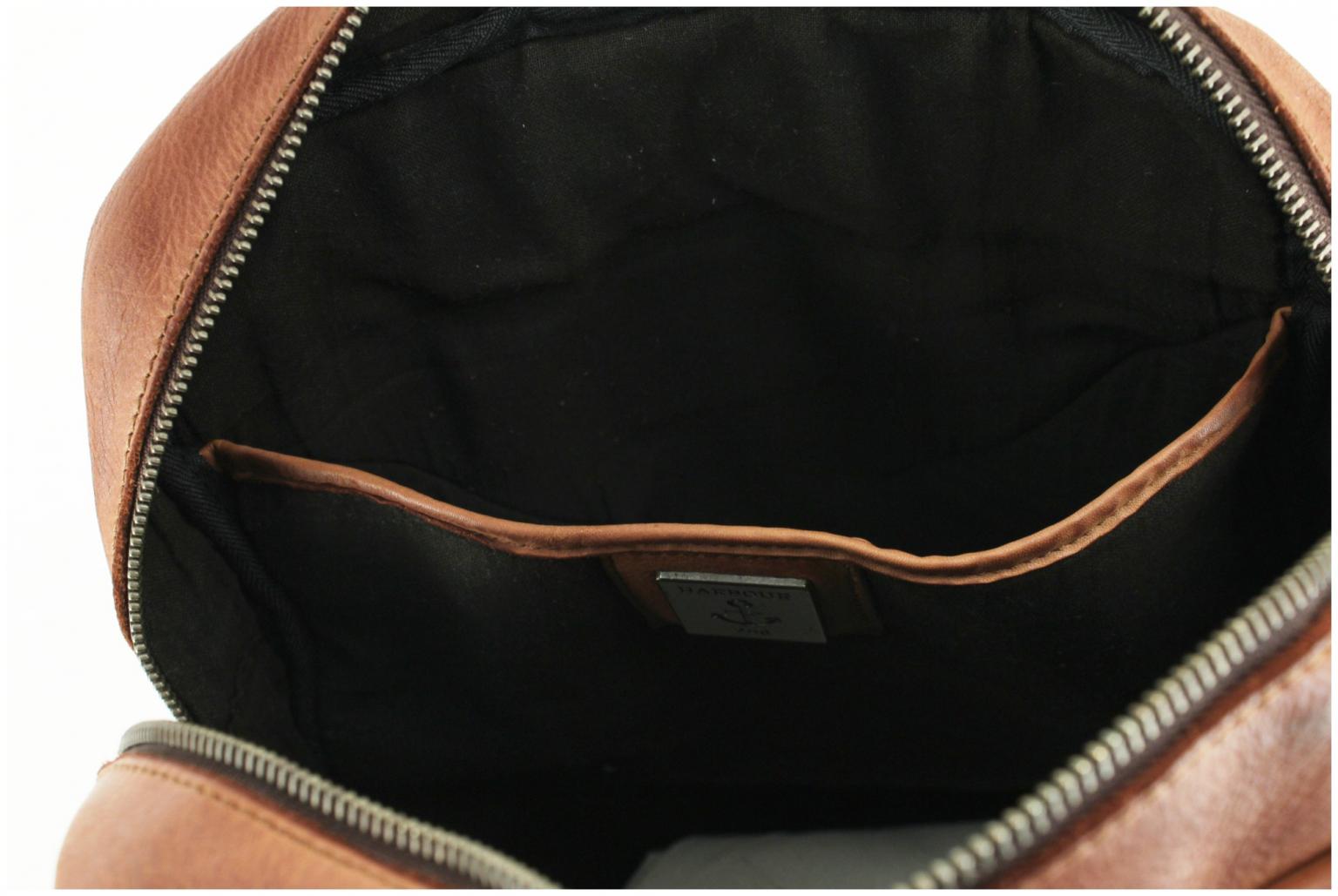 Lederrucksack schwarz Quinn Urban Poets Vintagelook Harbour 2nd