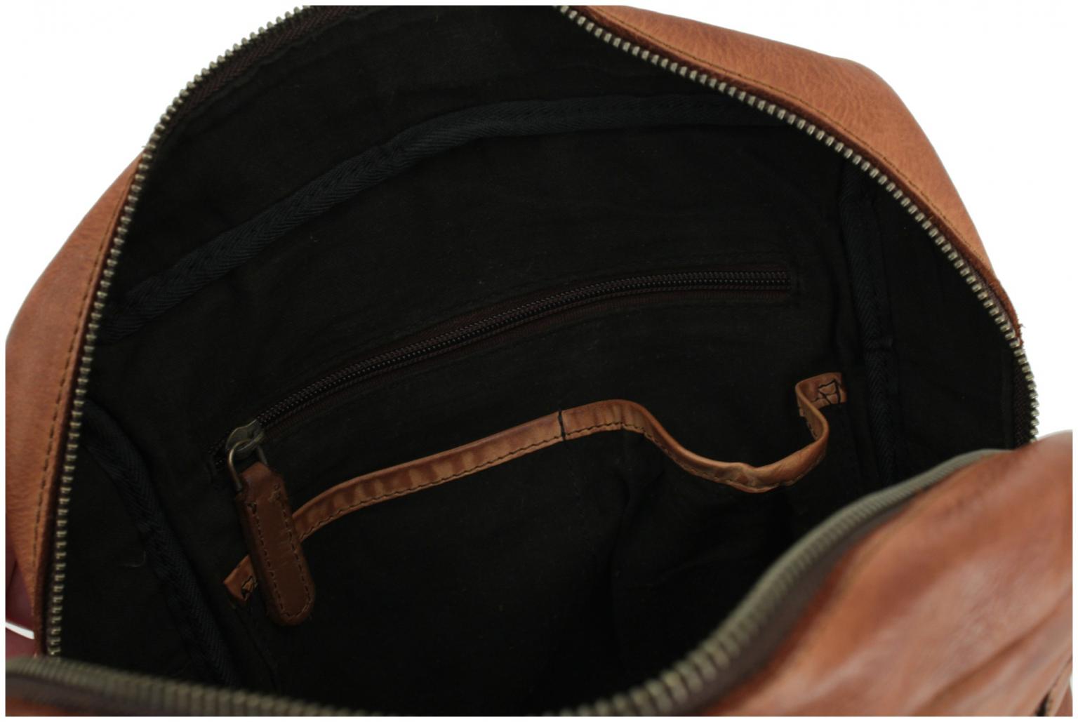 Lederrucksack schwarz Quinn Urban Poets Vintagelook Harbour 2nd