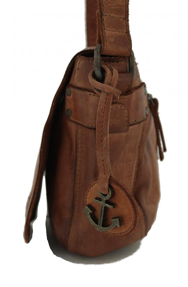 Ledertasche Harbour2nd Mustard Überschlag Anchor Love gelb Theresa