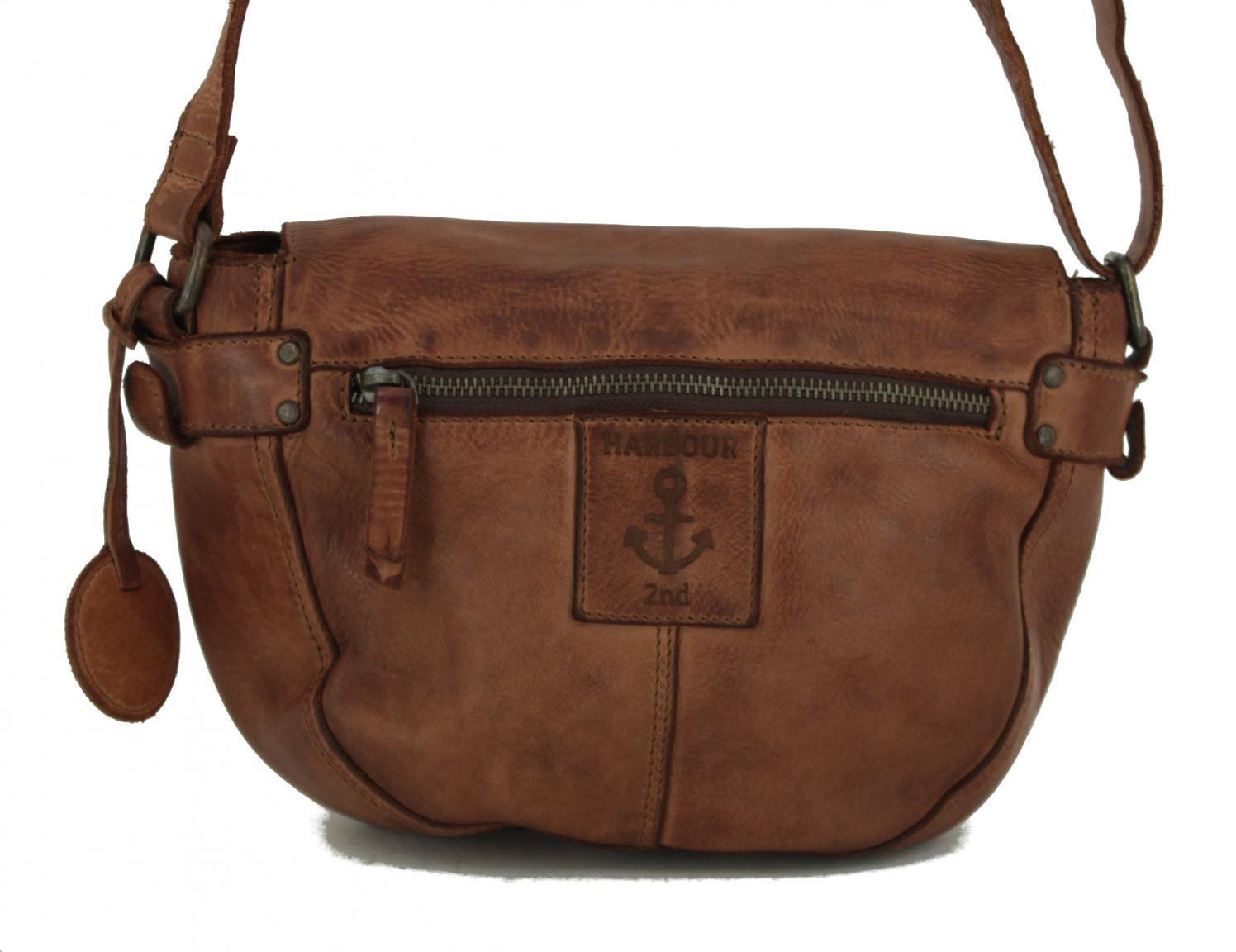 Ledertasche Harbour2nd Mustard Überschlag Anchor Love gelb Theresa