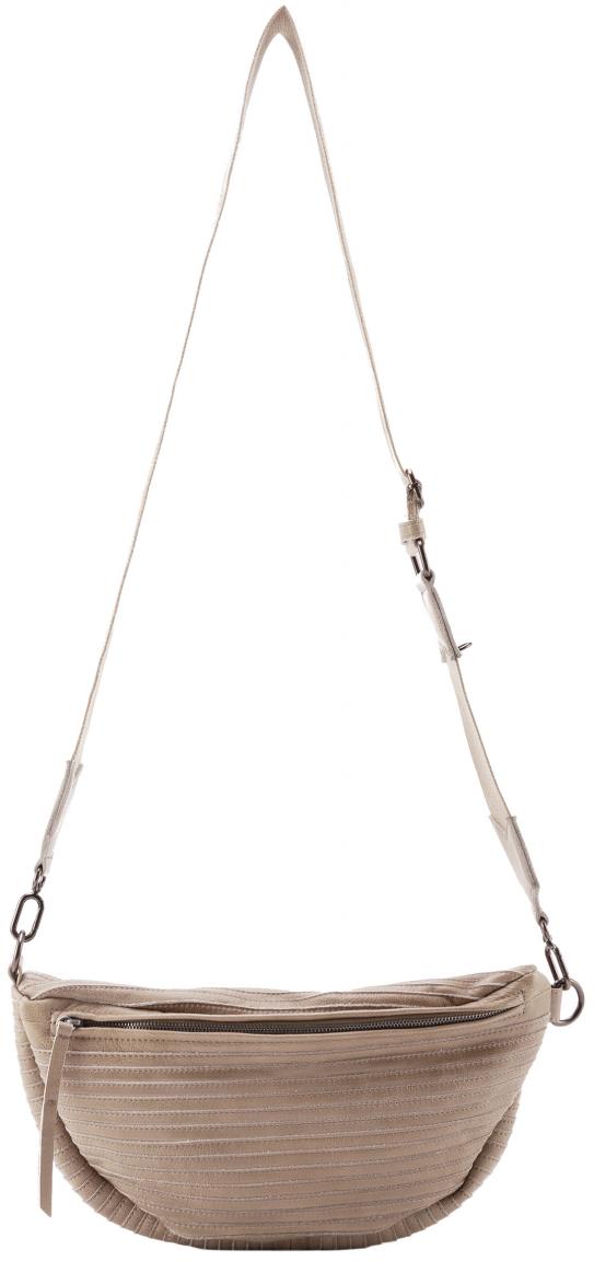 Ledertasche Vintage FREDsBRUDER Beltbag Layer grau Webband
