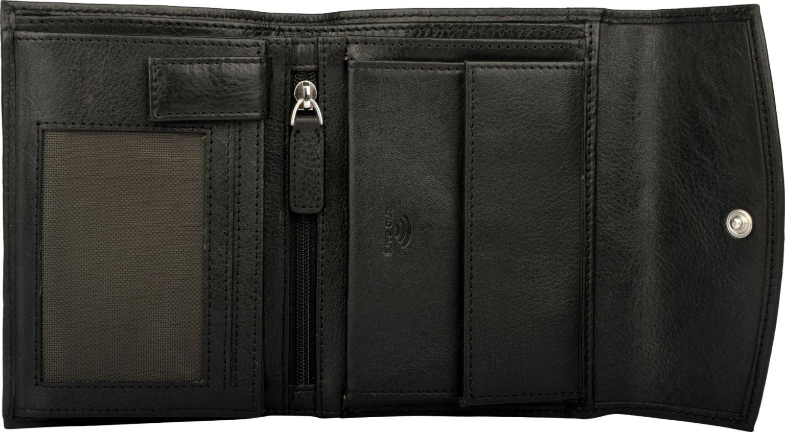 Leisel Dawina Leder Geldbörse Maitre Unisex Black Datenschutz