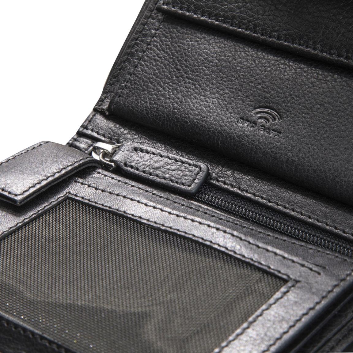 Leisel Dawina Leder Geldbörse Maitre Unisex Black Datenschutz