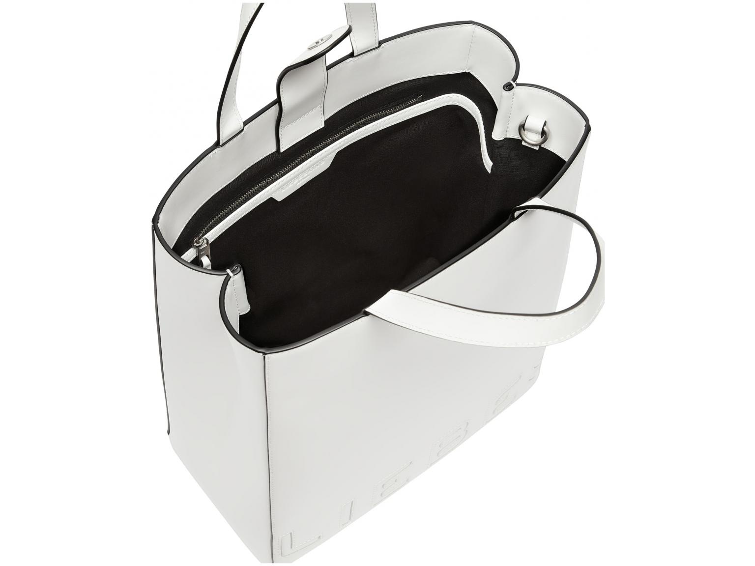 Liebeskind Berlin Handtasche Paper Bag Tote M Offwhite Kontrast