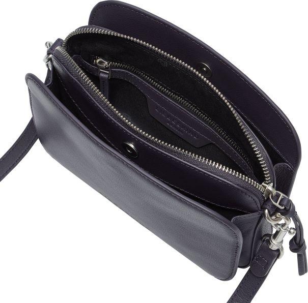 Liebeskind Glattleder Crossovertasche dunkelviolett Luka Taro