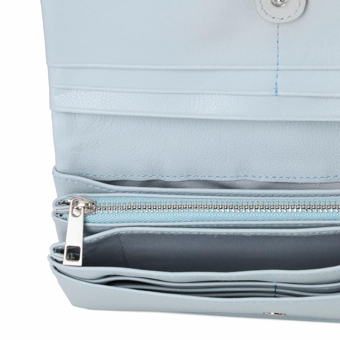 Longbörse Leder Heatbeat FREDsBRUDER Light Blue