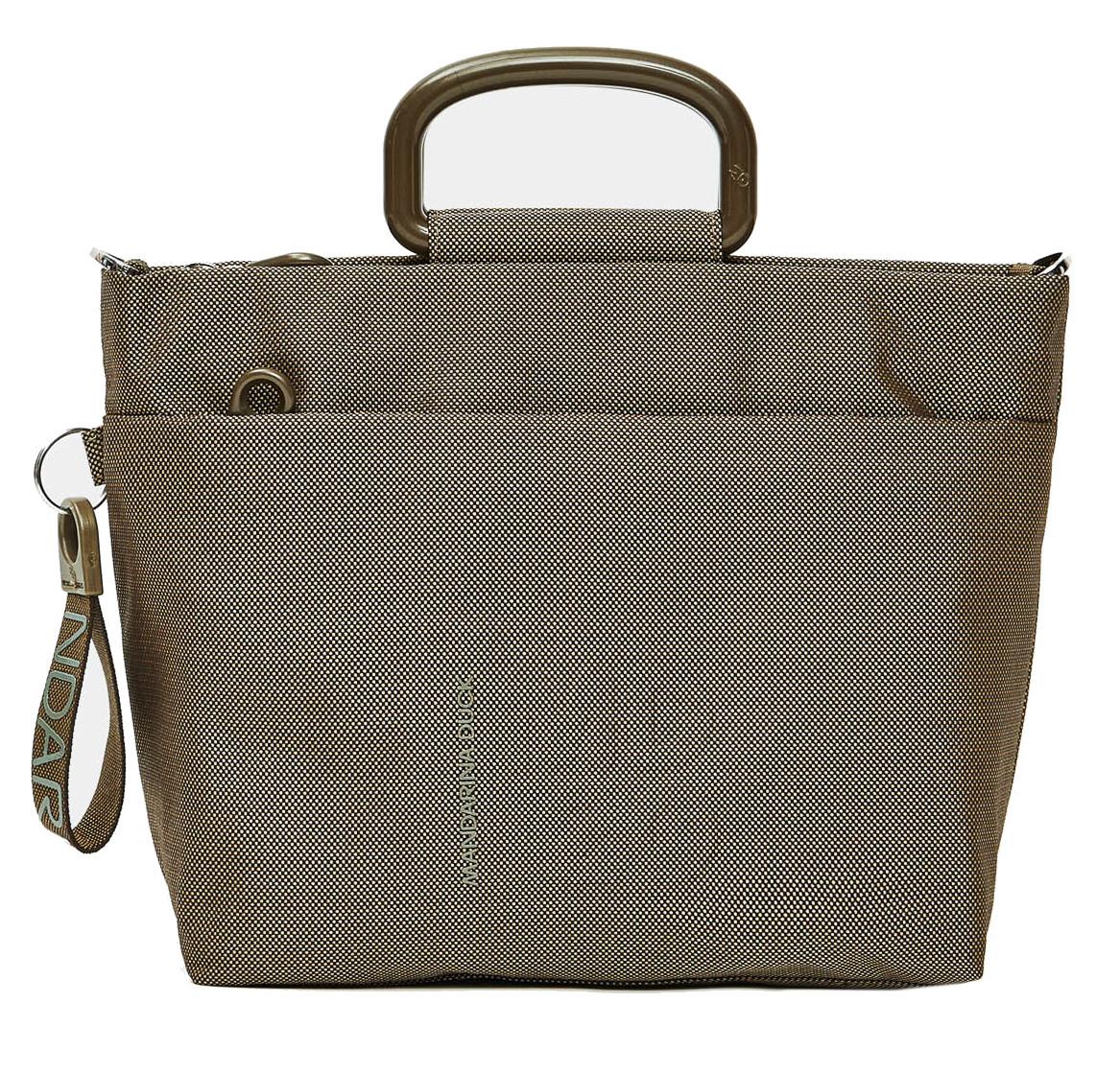MD20 Handbag Kurzgrifftasche Mandarina Duck Oil olivgrün schimmernd