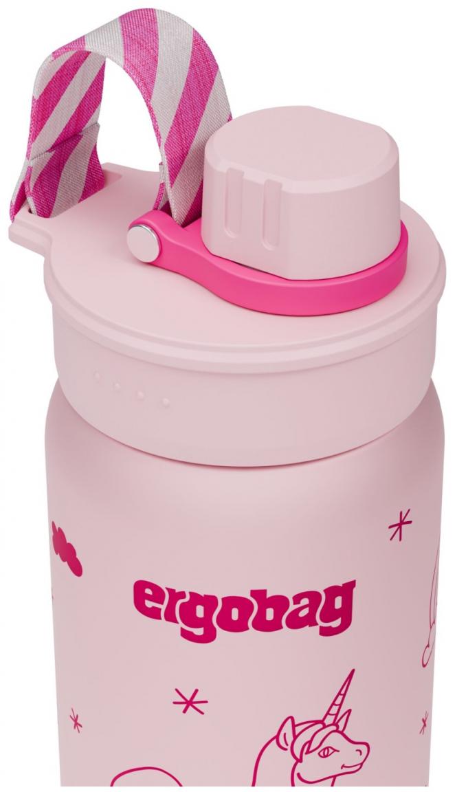 Mädchenflasche Edelstahl rosa pink Einhorn Ergobag