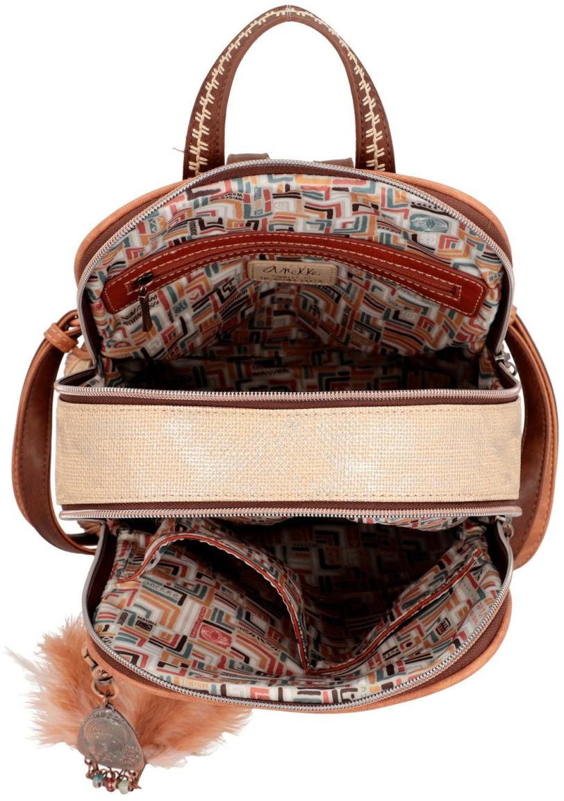 Mädchenrucksack Anekke Menire Tribe Tabletfach Braun Lasercut