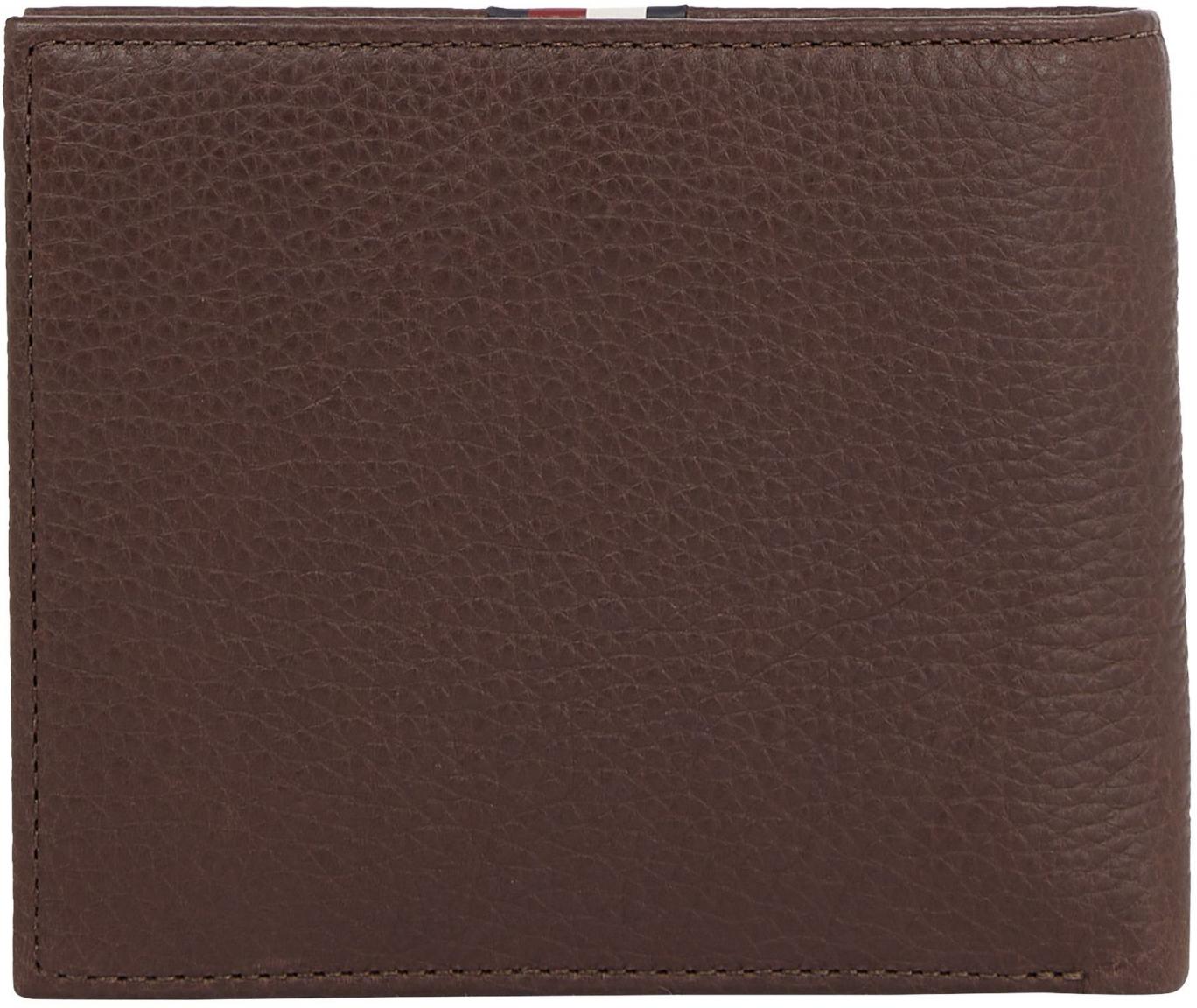 Männer Portemonnaie Tommy Hilfiger Leather Flap Coin Kaffee