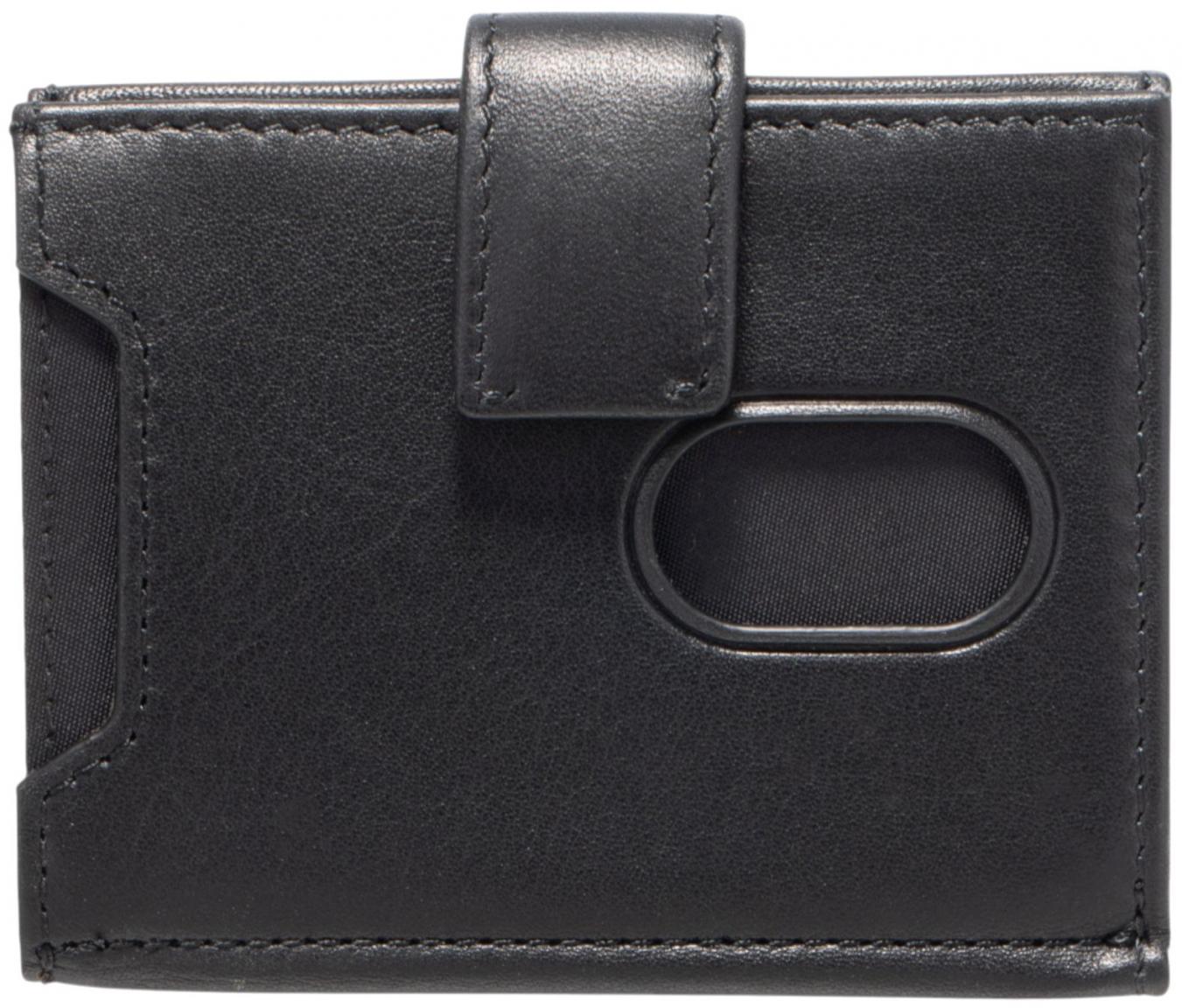 Maitre F3 Cardholder Kartenböse Mini Matt Schwarz Rindsleder