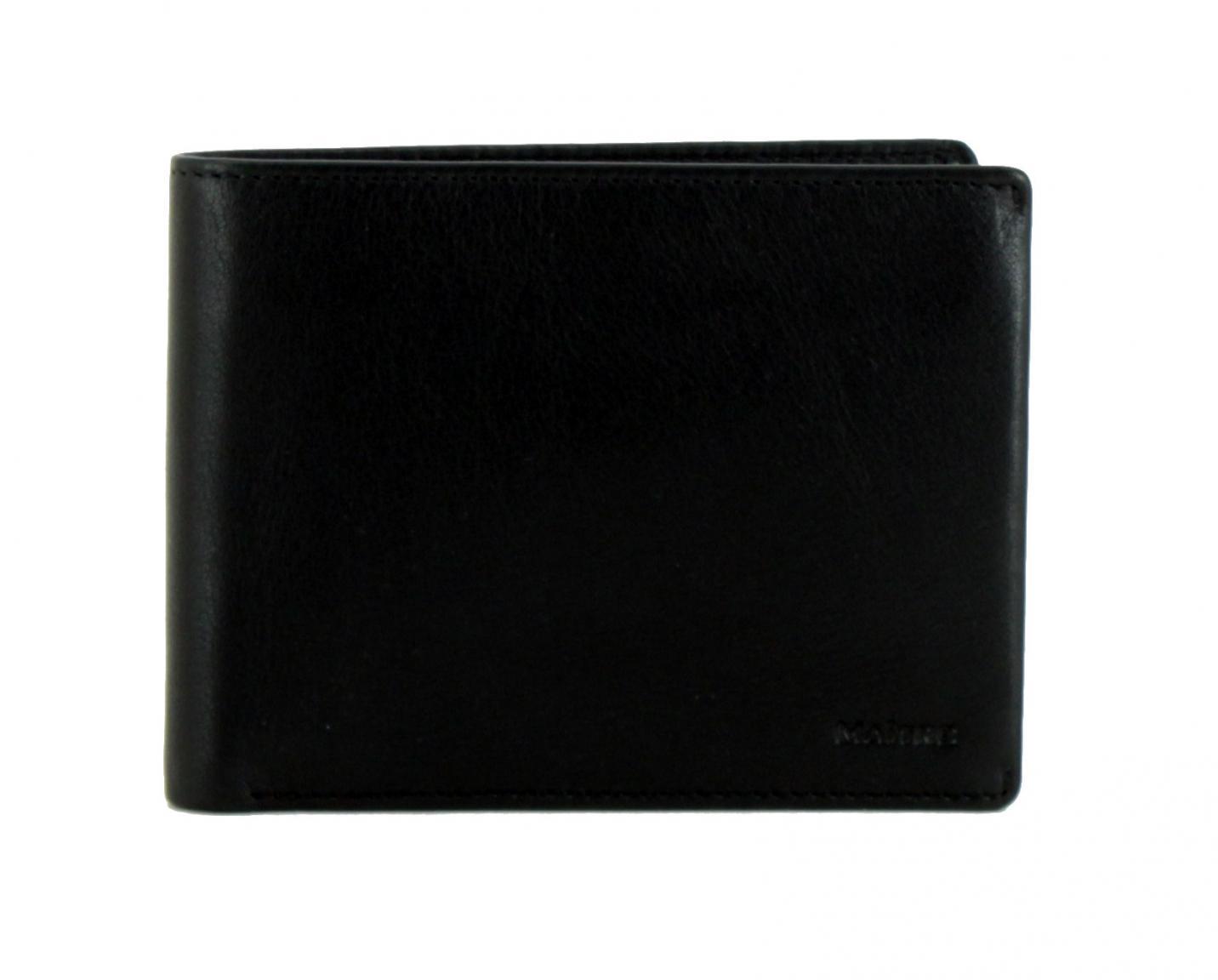 Maitre Herrenbörse F3 Galbert BillFold Querformat schwarz RFID