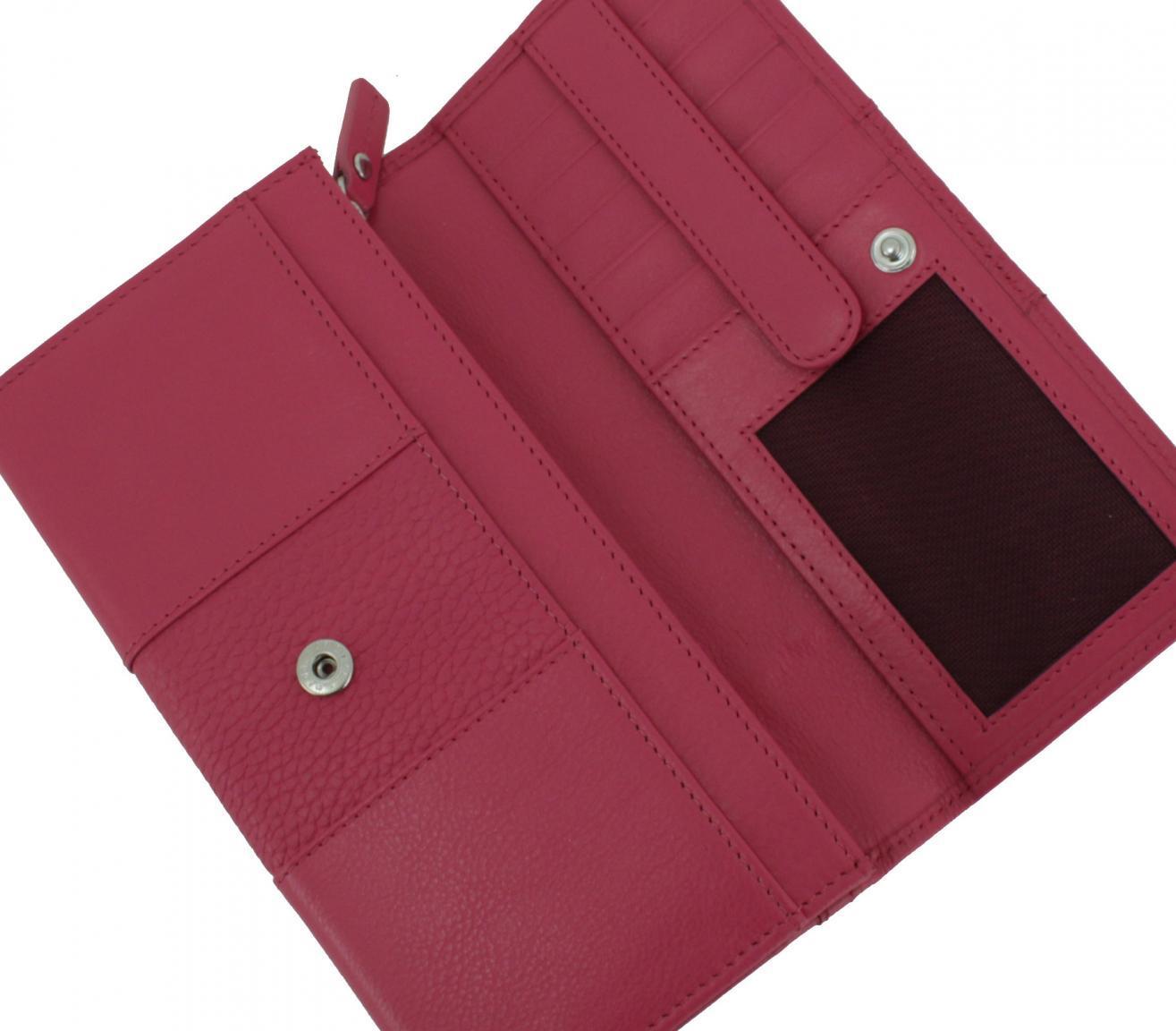 Maitre auen Diedburg Ledergeldtasche blau Überschlag RFID