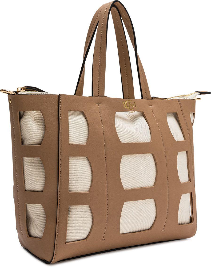 Maja Damen Henkeltasche L.Credi Lasercut Leinenoptik Blush