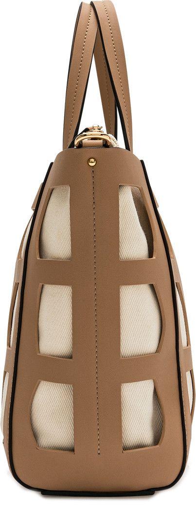 Maja Damen Henkeltasche L.Credi Lasercut Leinenoptik Blush