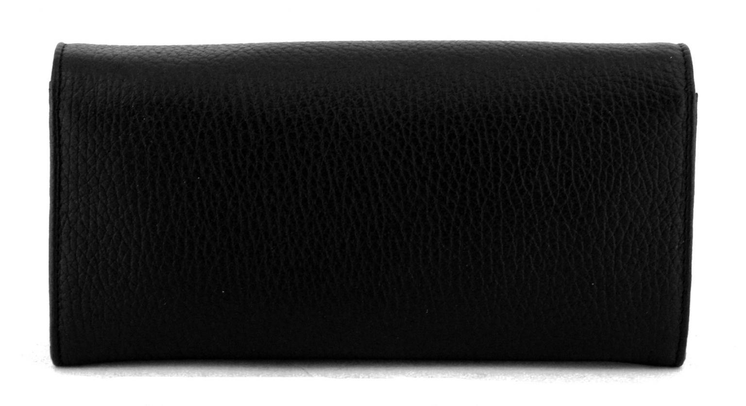 Mandarina Duck Lederbörse Mellow Anthrazit Schwarz
