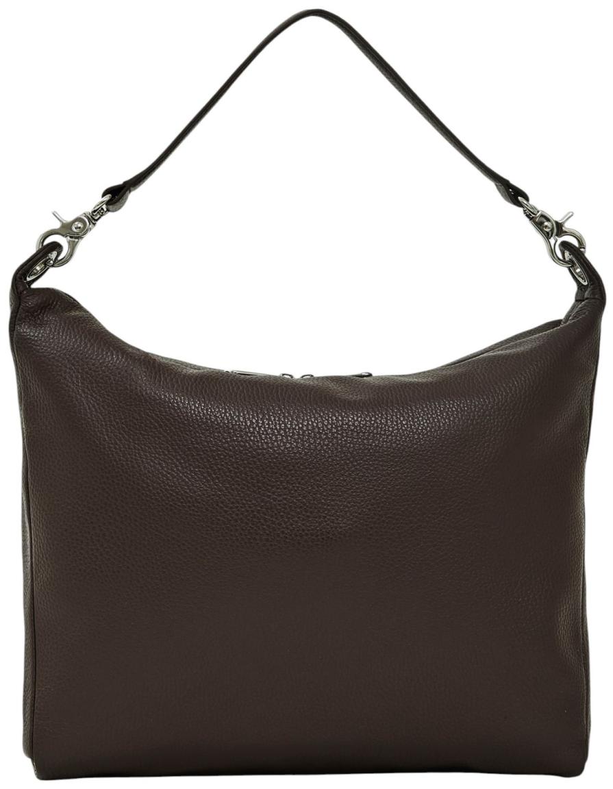 Mandarina Duck Mellow Leather Hobo Schultertasche Leder Espresso - Braun