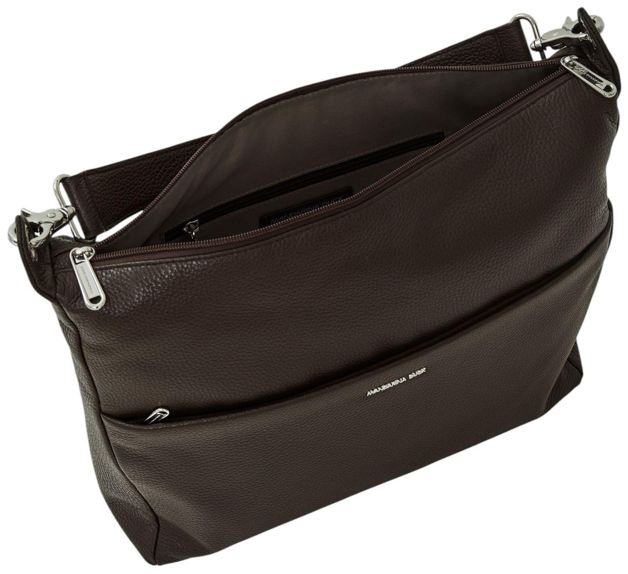 Mandarina Duck Mellow Leather Hobo Schultertasche Leder Espresso - Braun
