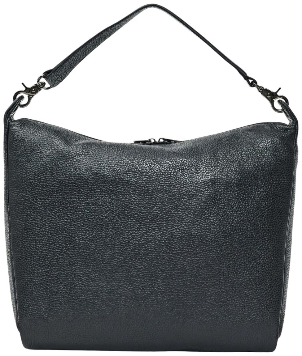 Mandarina Duck Mellow Leather Hobo Schultertasche Nero - Schwarz