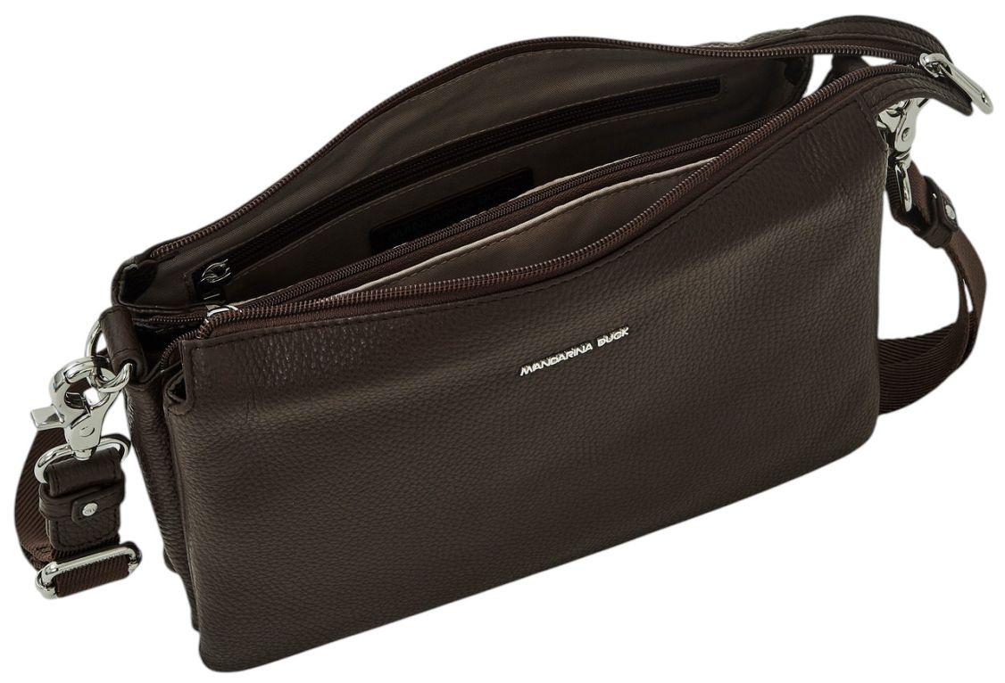 Mandarina Duck Mellow Leather Pochette Umhängetasche Espresso - Braun