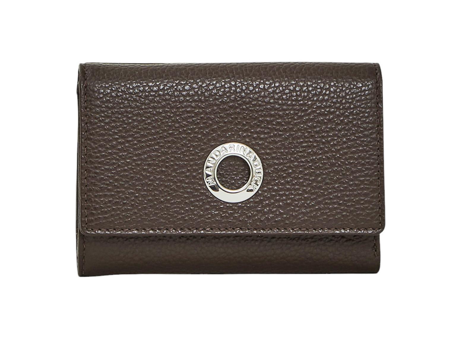 Mandarina Duck Mellow Leather Portemonnaie Espresso - Dunkelbraun
