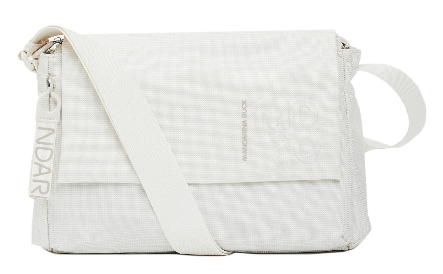 Mandarina Duck Überschlagtasche MD20 Messenger Latte cremeweiß schimmernd