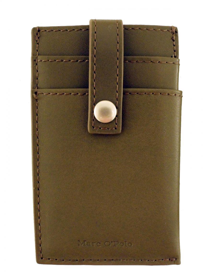 Marc o'Polo Geldspange Kartenetui Leder grey grau