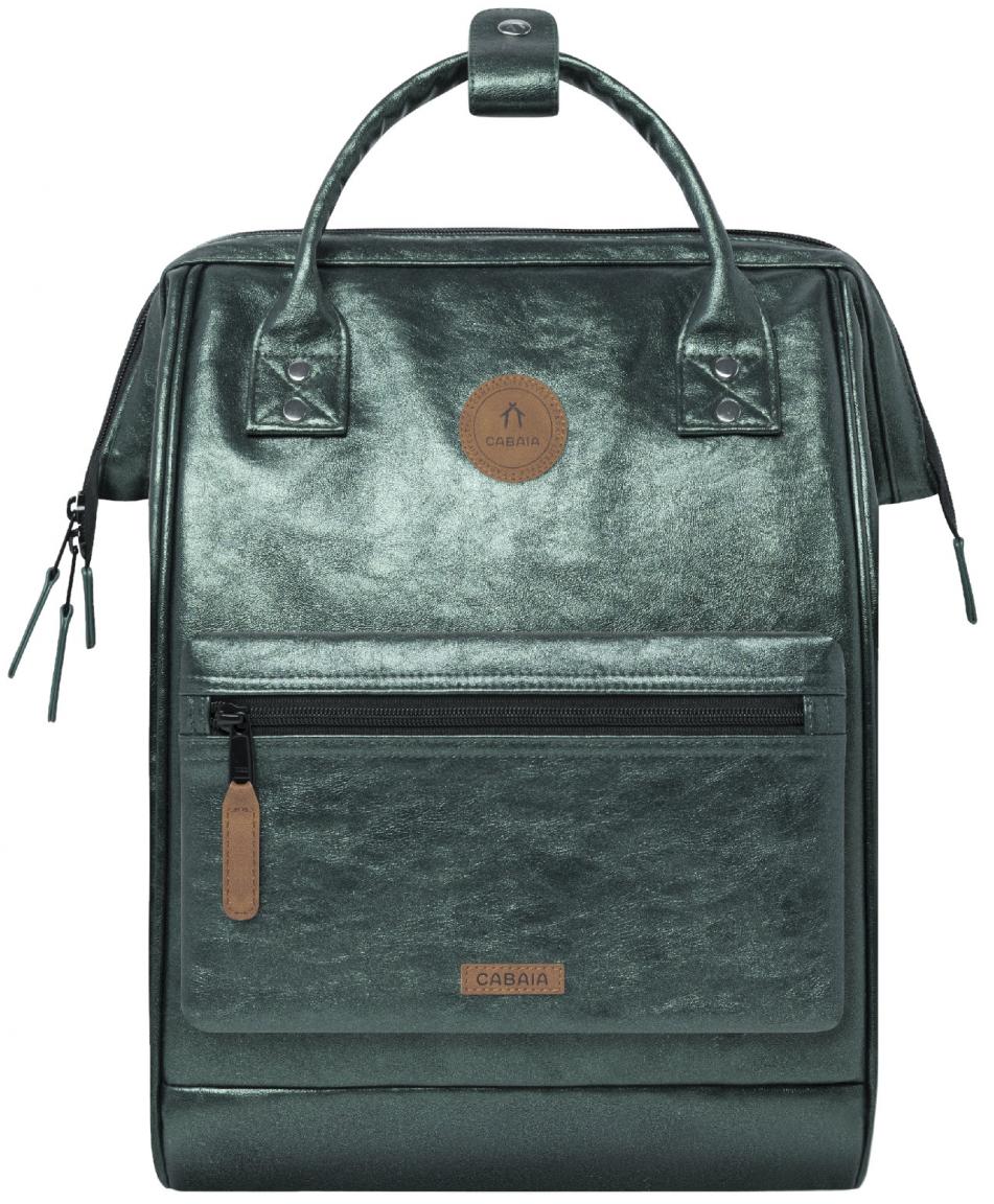 Metallicrucksack Cabaia dunkelgrün irisierend Lucerne wasserabweisend Medium