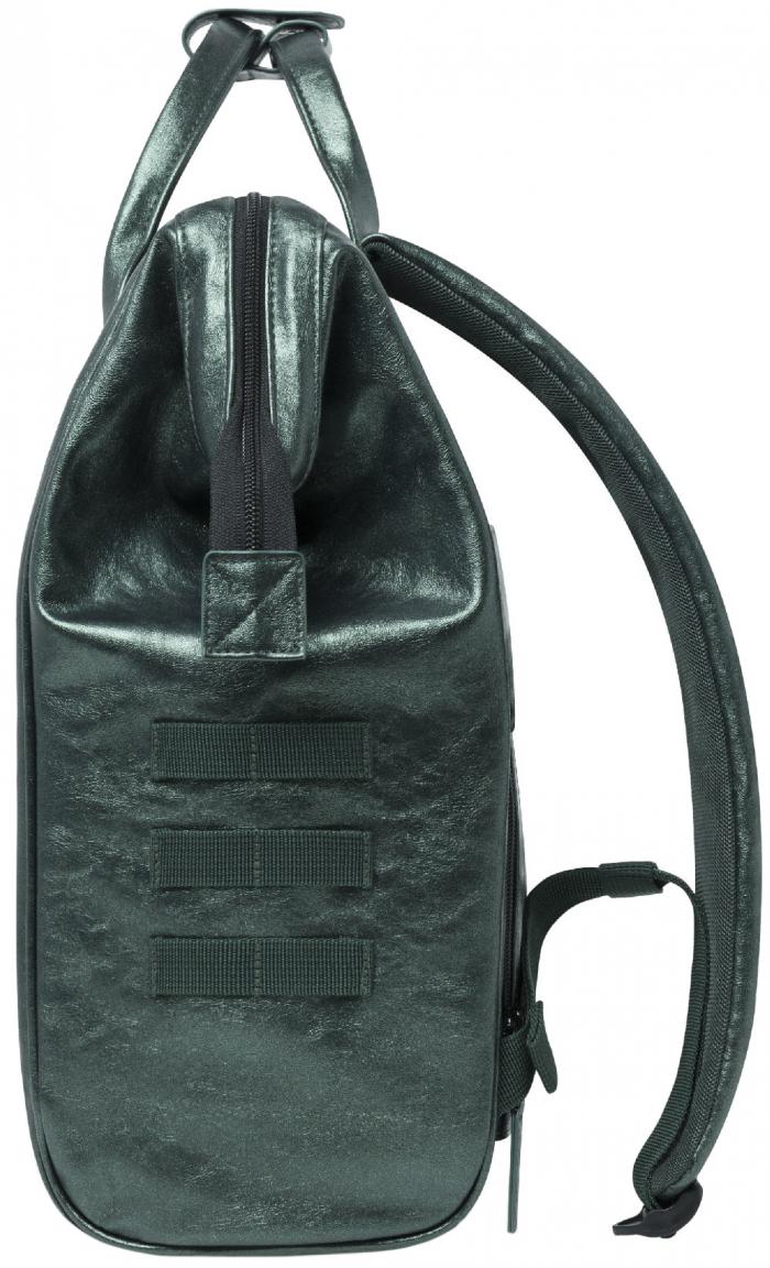 Metallicrucksack Cabaia dunkelgrün irisierend Lucerne wasserabweisend Medium