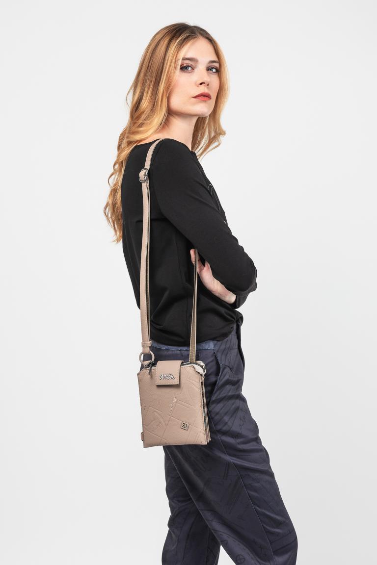 Mini Crossbodybag Handytasche ANEKKE Evolution Real Taupe