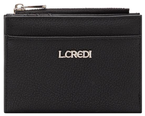 Minibörse L.Credi schwarz Filippa klappbar Münzfach