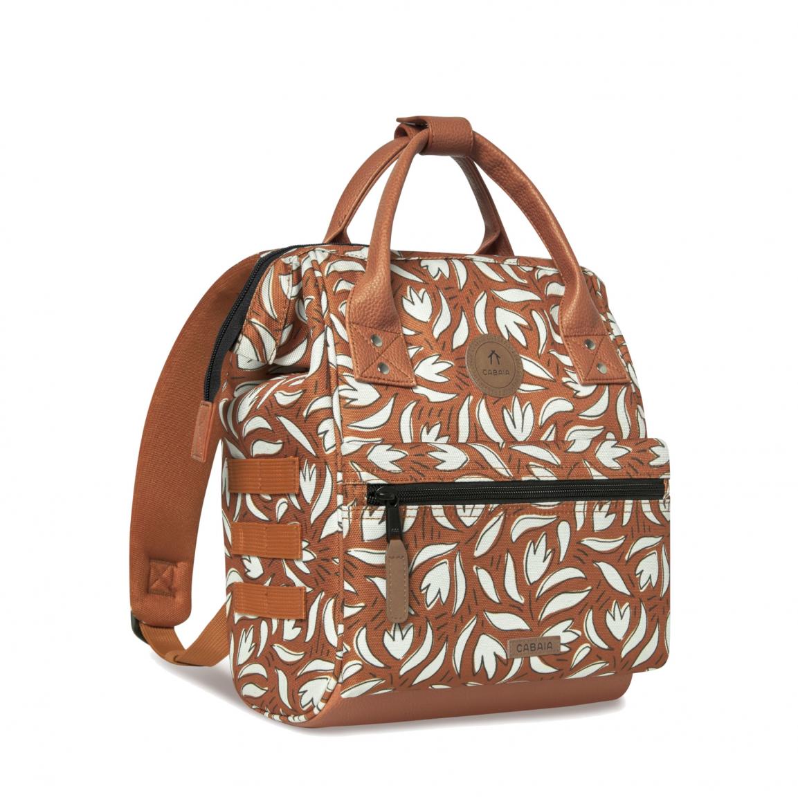 Minirucksack Cabaia Adventurer Small Sumatra Camel gemustert