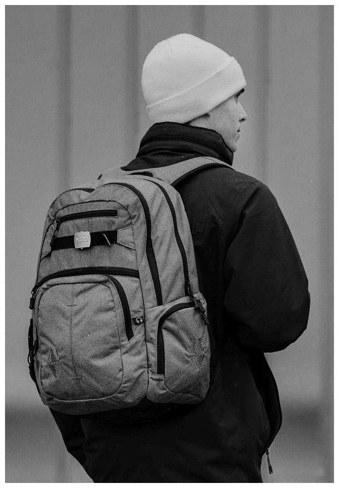 NITRO Tagesrucksack Hero Chili Rot Perlon Skateboard