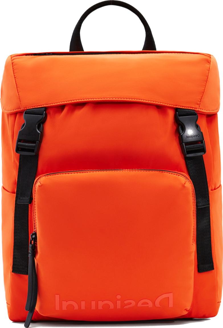 Nylon Backpack Damen Desigual Logout Yara kräftiges Orange
