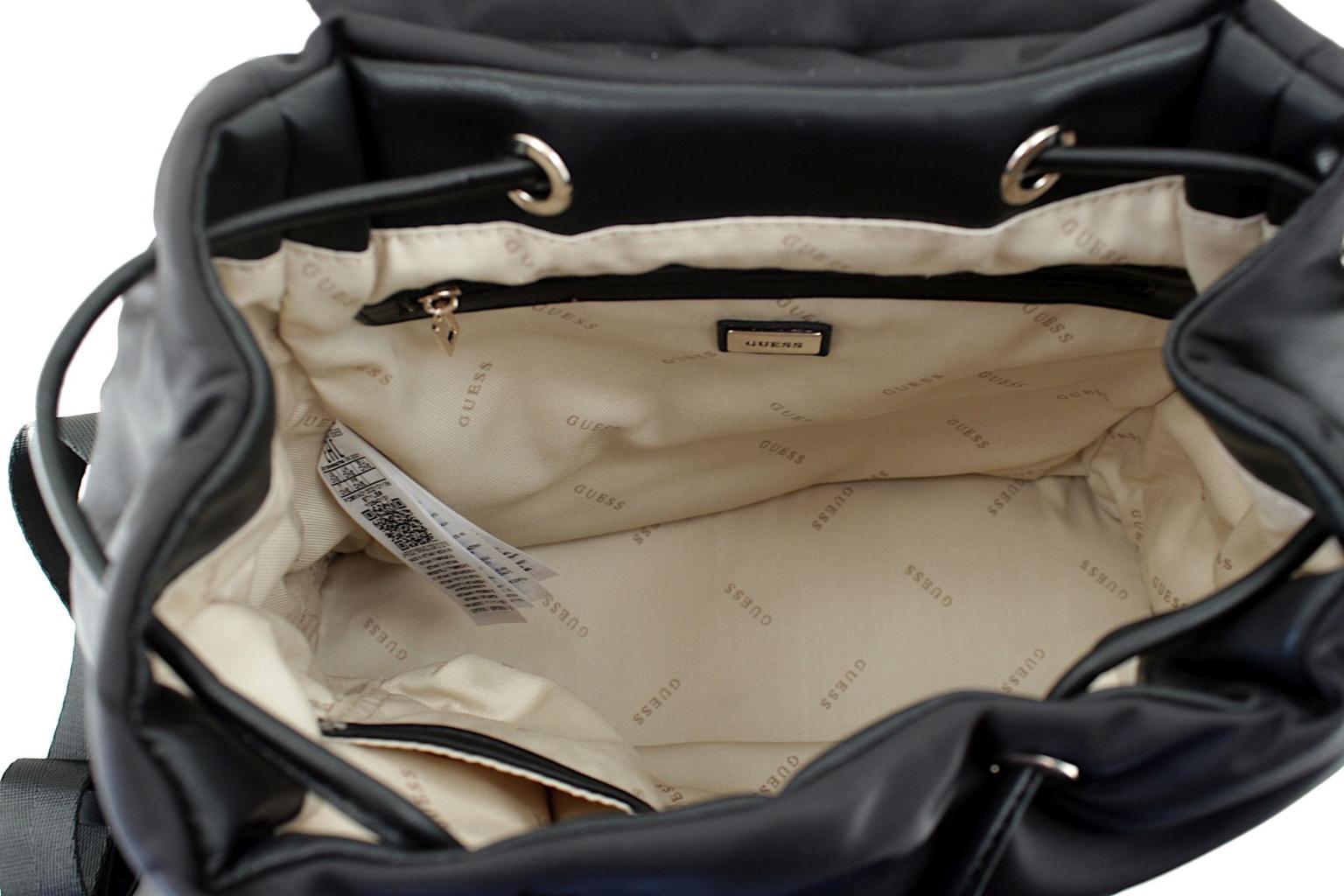 Nylonrucksack Damen Pillow Effekt Guess Sharma schwarz
