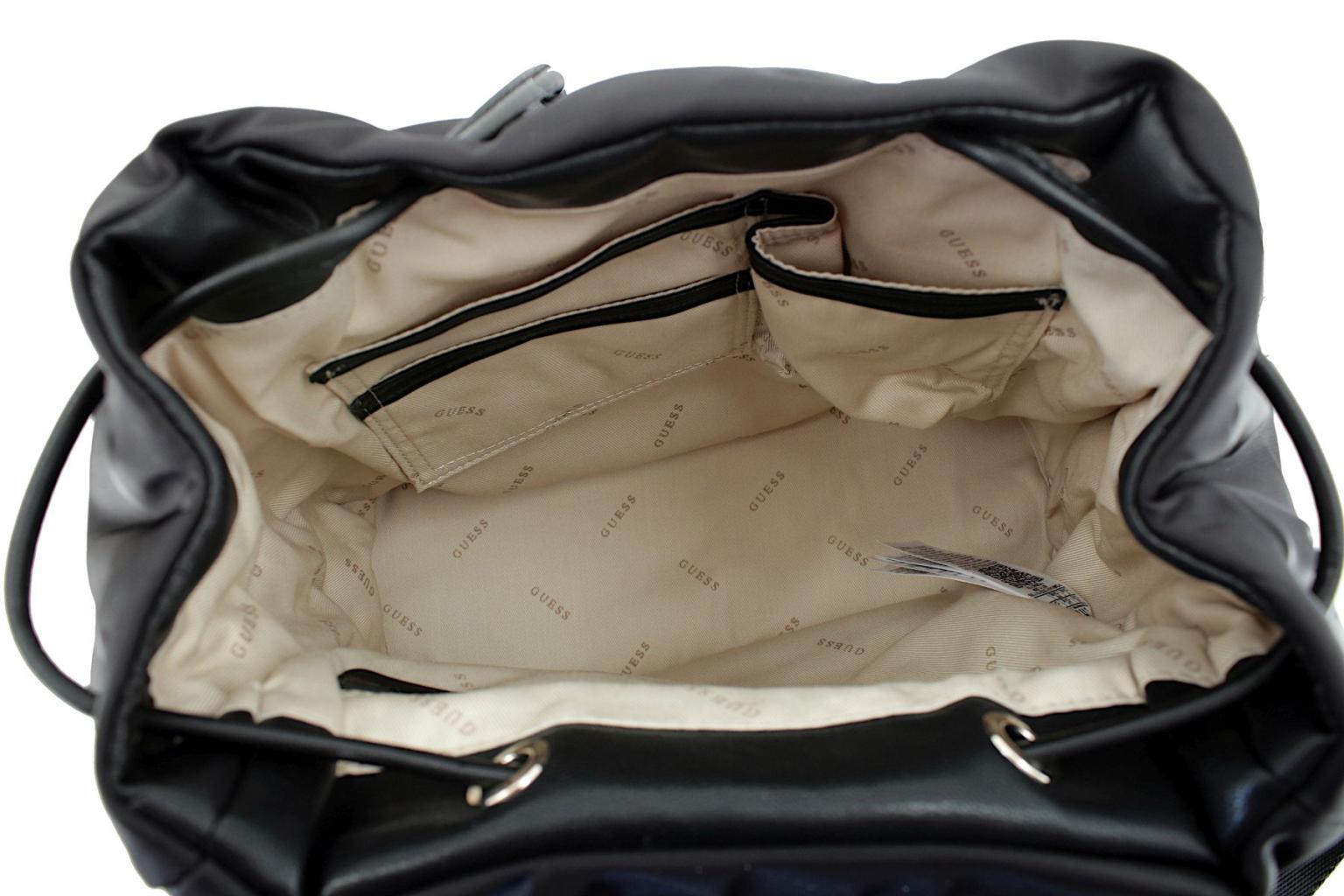 Nylonrucksack Damen Pillow Effekt Guess Sharma schwarz