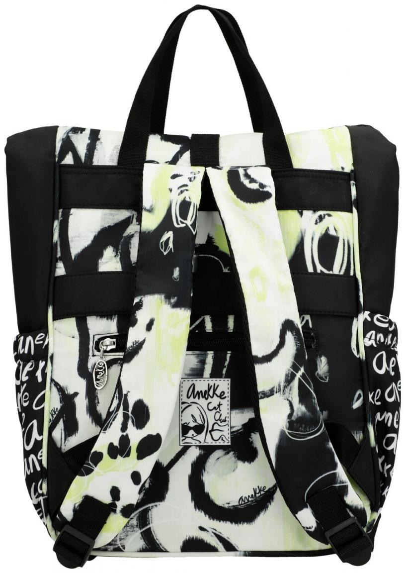 Nylonrucksack Rolltop Anekke Nature Towanda schwarz gelb