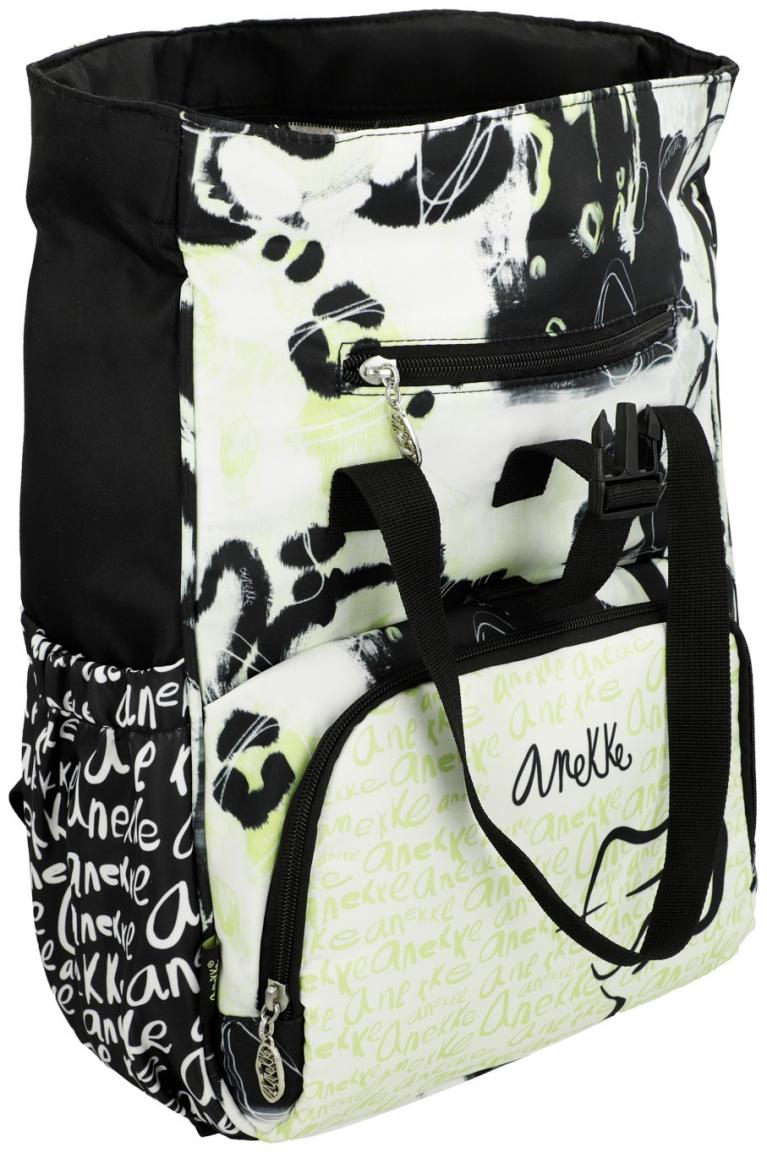 Nylonrucksack Rolltop Anekke Nature Towanda schwarz gelb