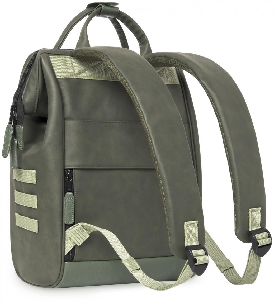 Outdoorbackpack dunkelgrün vegan Cabaia Adventurer Busan medium