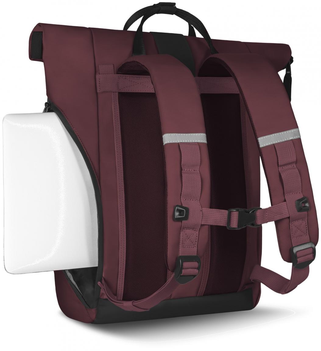 Outdoorrucksack Explorer Perth Burgundy dunkelrot Cabaia Laptopfach