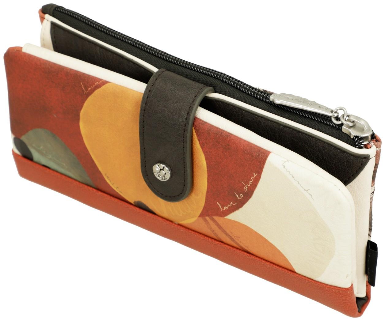 Portemonnaie Anekke Alma orange rot Strass