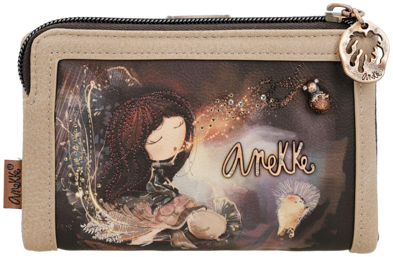 Portmonee Anekke Dreamverse Print Glitzersteine kompakt