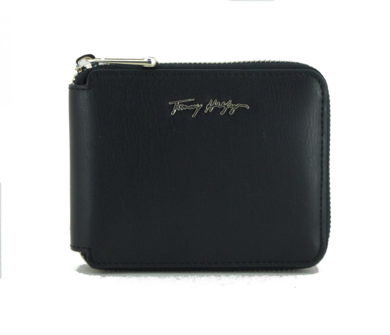 Portmonee Tommy Hilfiger Iconic Tommy Med ZA Blau Querformat
