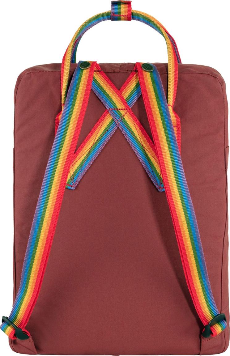Rainbow Pattern Spezial Editon Fjällräven Kanken OX Red Rucksack