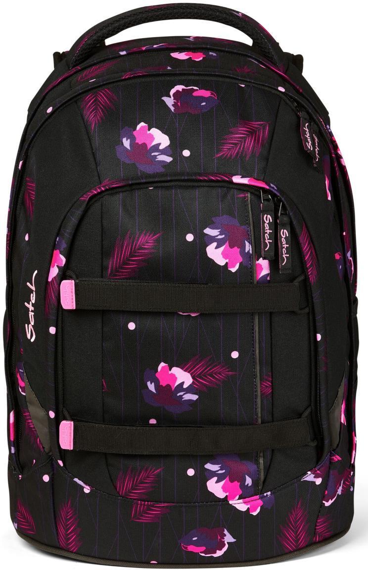 Ready to Swap Mädchenschultasche Satch Pack Mystic Nights Blumenprint schwarz pink