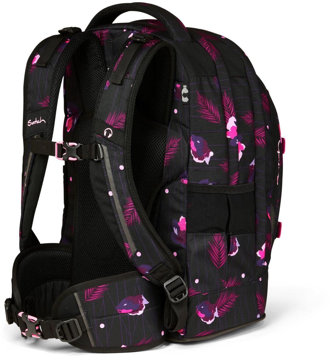 Ready to Swap Mädchenschultasche Satch Pack Mystic Nights Blumenprint schwarz pink